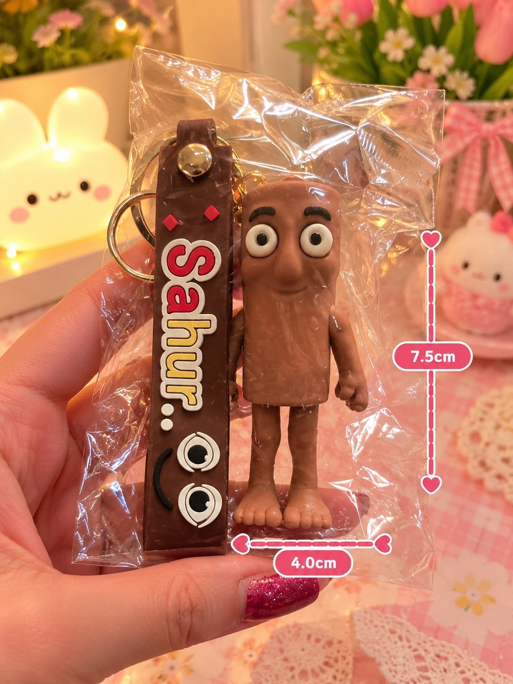 Brown Keychain Toy for Kids - Brown